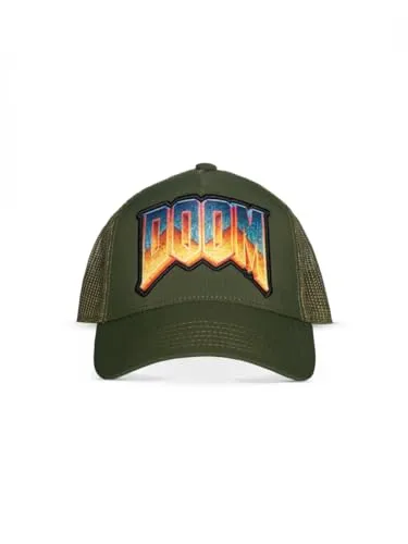 Doom Logo Unisex Cap dunkelgrün - Stylische Truckercap für Fans, hoher Tragekomfort dank Baumwolle und Polyester. Perfekt für Gaming und als Geschenk! Entdecke mehr tolle Merch-Artikel bei EMP.