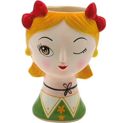 Dekohelden24 Dekovase Pflanztöpfe in verschiedenen Farben (1 Vase, 1 St)