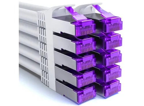 deleyCON 10x 2m RJ45 Patchkabel SFTP CAT7 von deleyCON