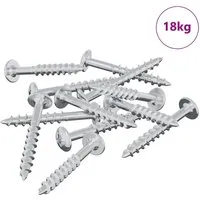 vidaXL Schraube 7792 Stück 9,8 x 35 mm aus Eisen - Robuste Eisen-Schraube mit silbernem Finish, ideal für Bau, Reparaturen und Deko. Ihre hohe Haltbarkeit und Wetterbeständigkeit machen sie zur perfekten Wahl für vielseitige Anwendungen.