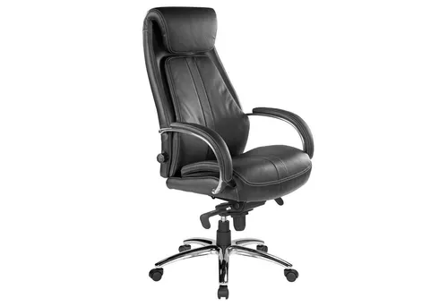 Kijng Chefsessel Throne - Ergonomischer Drehstuhl für höchsten Sitzkomfort - Chefsessel mit integrierter Lordosenstütze für individuelle Rückenunterstützung, hochwertige Lederbezüge und TÜV-zertifizierte Gasfeder für optimale Sitzhöhe.