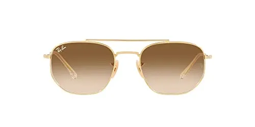 Ray-Ban RB 3707 Gold/Light Brown Shaded 54/20/140 Unisex Sonnenbrillen