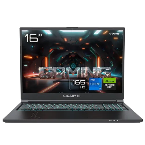 Gigabyte G6 MF-H2DE854KH Gaming-Notebook - Gaming-Laptop mit leistungsstarkem Intel Core i7 und GeForce RTX 4050, ideal für anspruchsvolle Spiele und kreative Anwendungen, 1000 GB SSD für blitzschnelle Ladezeiten.