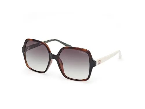 Guess GU7921-H Damen-Sonnenbrille - Stilvolles Design mit braunem Acetat-Gestell - Sonnenbrillen | Die Guess Damen-Sonnenbrille bietet ein elegantes, eckiges Design mit braunem Acetat-Gestell und grünem Verlaufglas für optimalen UV-Schutz.