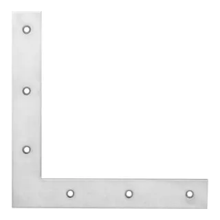 POLLMANN Haustür-Eckwinkel L 200 x H 200mm Enden gerade Eisen, galv. hell verz.