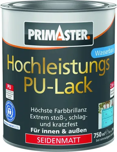 Primaster Hochleistungs PU-Lack anthrazit seidenmatt 750 ml Lack
