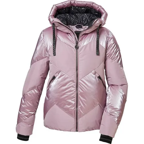 killtec Damen Skijacke KSW 100 WMN - Daunenoptik & abzippbarer Schneefang - Funktionsjacke für Damen, winddicht und wasserabweisend (10.000 mm), atmungsaktiv mit praktischen Taschen und umweltfreundlichem, recyceltem Material.