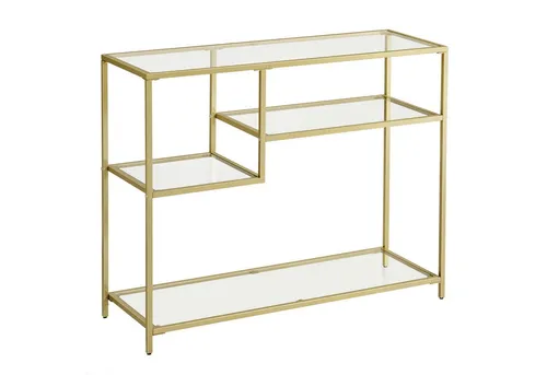 VASAGLE Konsolentisch aus Hartglas und Metallgestell von VASAGLE