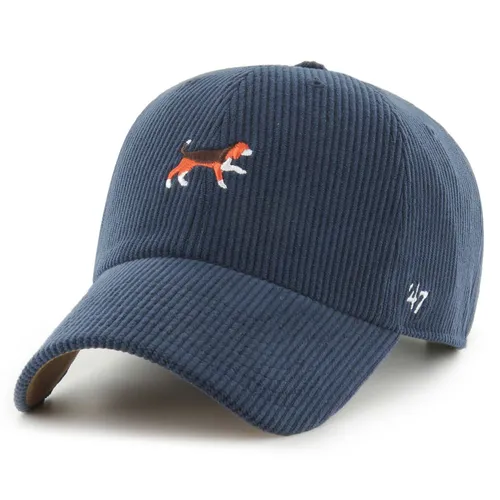 '47 Beagle Clean Up Cord Baserunner Dog Icon Marineblau - Verstellbare Cap - Baseball Cap für Herren aus der Dog Icon Kollektion von 47, mit stylischem Cord, verstellbar und einem einzigartigen Hundemotiv auf der Vorderseite – ideal für Hundeliebhaber.