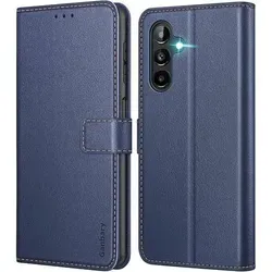Samsung Galaxy A04s A13 5G Handyhülle aus Leder - Magnetverschluss, Blau - Stylische Klapphülle für Erwachsene in Blau, mit praktischem Magnetverschluss. Ideal für optimalen Schutz und eleganten Look. Perfekt für den täglichen Gebrauch.