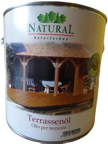 Natural Terrassenöl Farblos 2.5 l Terassenöl Blanken Dielen WPC WBC Hartholzöl
