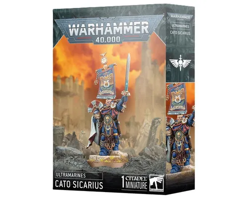 Games Workshop Warhammer 40.000 Ult - Cato Sicarius - Detailreiche Spielfigur für das Warhammer 40.000 Spielsystem, ideal für Sammler und Strategen, um spannende Schlachten zu erleben.