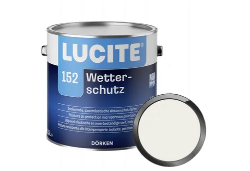 Lucite Lack 152 Wetterschutz - 2.5 Ltr (Weiß) - Hochwertiger Wetterschutzlack für langlebige Farbergebnisse, ideal für den Außenbereich. Schützt Oberflächen zuverlässig und sorgt für ein ansprechendes Finish.