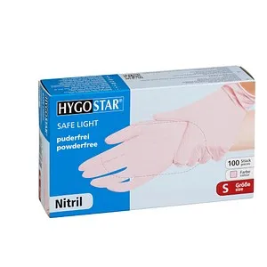 HYGOSTAR unisex Einmalhandschuhe SAFE LIGHT rosa Größe S, 100 St.
