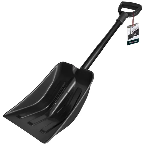 KOTARBAU® Auto Schneeschaufel mit Aluminiumgriff 80cm – Praktischer Schneeschieber für unterwegs