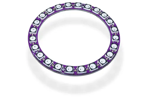 Soldered Smart LED WS2812B Ring24, 24x RGB einzeln adressierbar, Neopixel, 5V, ø67mm