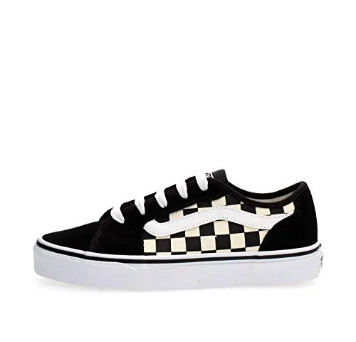 Vans Filmore Decon Checkerboard Sneaker schwarz 39 EU - Sneaker für Skateboarding, mit atmungsaktivem Obermaterial aus Leder und Textil, ideal für einen sportlichen Look und optimalen Komfort.
