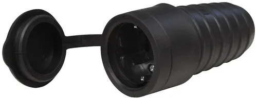 ETT1534014 Gummi-Schutzkontakt-Kupplung McPower, schwarz, spritzwassergeschützt