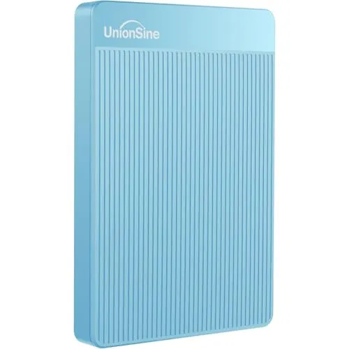 UnionSine Externe Festplatte 500GB - Ultradünn und Tragbar - Externe Festplatte mit 500GB, USB 3.0 für superschnelle Datenübertragung bis zu 120 MB/s. Kompatibel mit PC, Mac, PS4 und mehr - ideal für unterwegs!