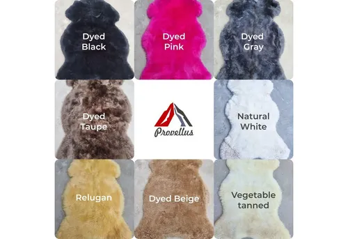 Provellus Merino Lammfell Teppich – Rund, 30x30cm, Natur & Weich - Eleganter runder Teppich aus geschorenem Merino-Lammfell, 30x30cm, sorgt für ein kuscheliges Ambiente und ist ideal für stilvolle Wohnräume.