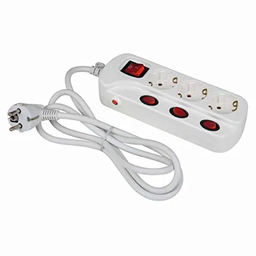 HEITRONIC 3fach Steckdosenleiste einzeln schaltbar 45190