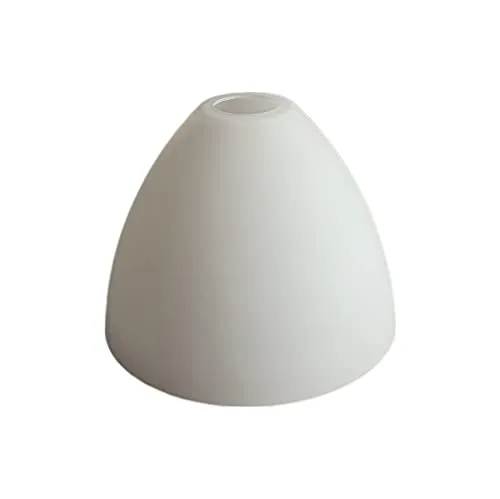 Lampenschirm E27 Clara - Ersatzglas für Hängelampe und Tischlampe, opal weiß, Durchmesser 19,5 cm, stilvolles Design für gemütliches Licht