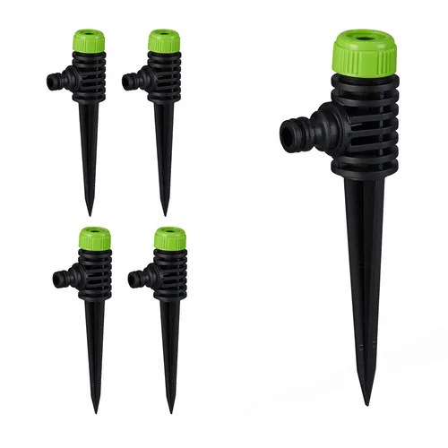 5er Set Sprühregner Garten Sprenger Rasen Sprinkler Rasensprenger Beregner