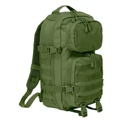 Brandit US Cooper Patch Medium Backpack - Olive - Rucksack mit großer Patch-Fläche, MOLLE System und gepolstertem Rücken für hohen Tragekomfort, ideal für Outdoor-Aktivitäten.