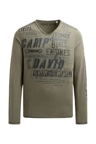 Camp David Herren Longsleeve im Vintage Look von CAMP DAVID