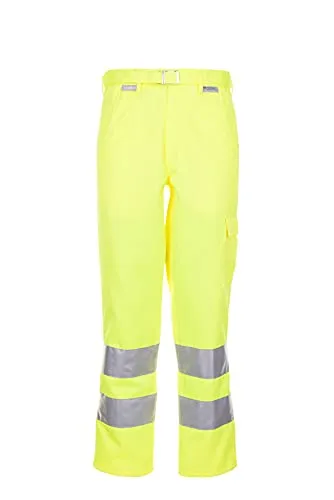 Bundhose 2012 warngelb, Größe 50 - Sicherheit und Sichtbarkeit - Arbeits- & Schutzkleidung, leuchtgelbe Warnschutzhose für optimale Sichtbarkeit und Sicherheit bei der Arbeit.