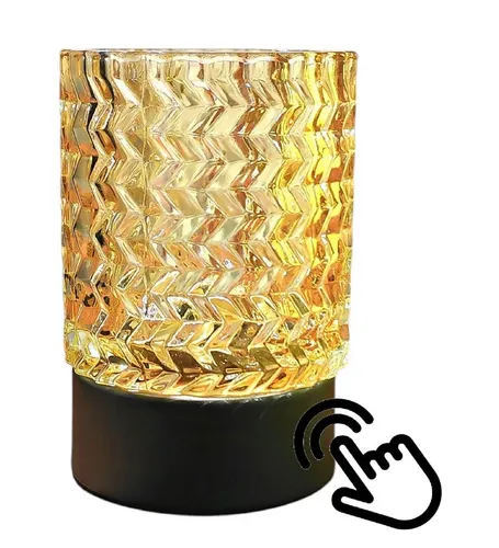 TRANGO LED Tischleuchte, 2017-21C-L Touch LED Tischlampe mit Beige Glasschirm inkl. 5 Watt E14 Leuchtmittel 2700K warmweiß *TOUCH* Nachttischlampe, Fensterbanklampe, Nachttischlampe, warmweiß, warmweiß