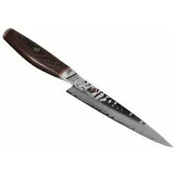 Miyabi Messer 6000MCT Shotoh 13cm - Küchenmesser mit 13 cm Klinge aus MC63 Stahl, ideal für präzises Schneiden von Obst und Gemüse. Hochwertiger Pakka-Holzgriff für optimale Handhabung und Langlebigkeit.
