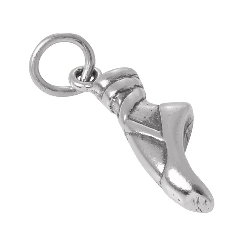TheCharmWorks Sterling-Silber Ballettschuh & Fuß CharmAnhänger | Silver Charm