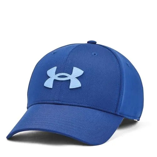 Under Armour Herren Blitzing Cap Adjustable Hut – Tech Blue/Horizon Blue - Baseball Caps für Herren, atmungsaktives und superweiches Material für ganztägigen Komfort, mit integriertem Schweißband für kühle und trockene Tage.