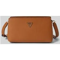 GUESS Talent Umhängetasche Crossbody Top Zip - Elegante Umhängetasche in Caramel, ideal für jeden Anlass. Mit verstellbarem Schulterriemen, mehreren Fächern für Karten und einem stilvollen Design.