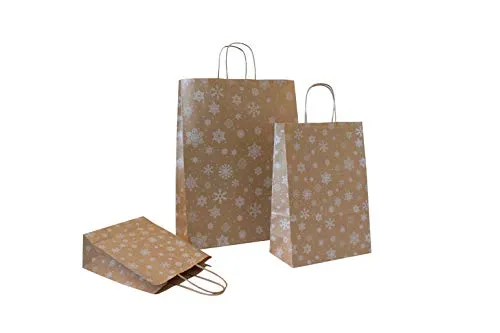 Papiertragetaschen Weihnachten mit Kordel