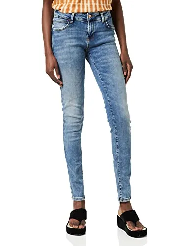 LTB Jeans Damen Nicole - Skinny Fit Jeans in Blau (Yule Wash 14644-52214) - Modische Damen Jeans im Skinny Fit mit mittlerer Leibhöhe, ideal für den Sneaker-Trend. Hochwertige Denimhose aus eigener Produktion seit 1948, ein Must-Have für jeden Kleiderschrank.