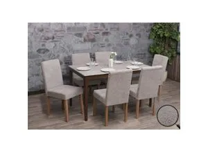 6er-Set Esszimmerstuhl Littau in silber von MCW