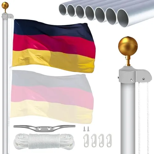 NQ 20FT Aluminium Fahnenmast 6m von NQ
