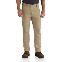 Carhartt RIGBY STRAIGHT FIT PANT 102821 - Dark Khaki W32/L32 - Robuste Arbeitshose aus Stretch-Canvas mit Rugged Flex® für optimale Bewegungsfreiheit. Ideal für den Einsatz in handwerklichen Berufen.