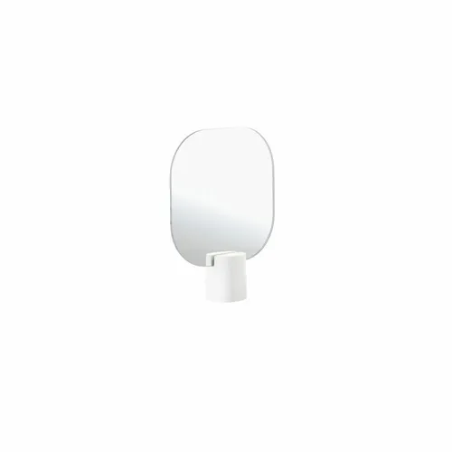 Zone Denmark Tischspiegel Time White - Badezimmerspiegel aus Beton und Glas, mit modernem Design für stilvolle Akzente in Ihrem Bad.