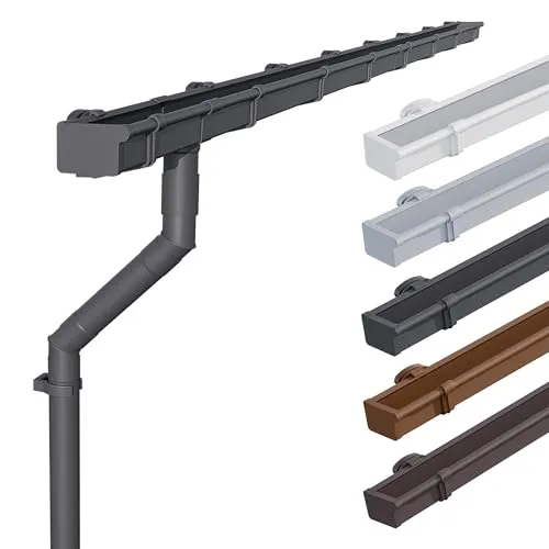 INEFA Dachrinnen Set Gartenhaus NW68, 68mm Anthrazit von INEFA