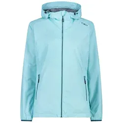 CMP Damen Hoodie Jacke (Größe XL, türkis) - Funktionsjacken: Leichter, klein packbarer Windbreaker, ideal für Wanderungen und Outdoor-Aktivitäten