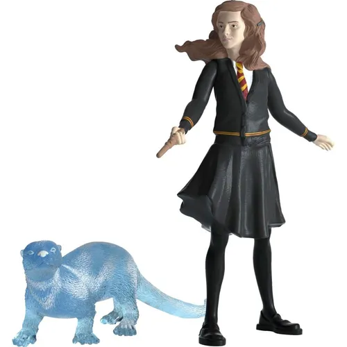 Schleich WIZARDING WORLDTM 42681 Hermine Granger Patronus - Magische Figur mit Otter-Patronus, ideal für kleine Zauberer und Fans der Harry Potter Welt