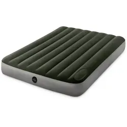 Intex Luftbett Full Dura Beam Downy Airbed 191x137cm - Luftbett für 2 Personen, belastbar bis 272kg. Wasserfeste, beflockte Oberfläche und integriertes 2-in-1 Ventil für schnelles Aufpumpen und Entleeren. Ideal für Camping und Gäste.