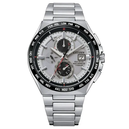 Citizen AT8234-85A Herrenuhr - Titan & Radiocontrolliert - Armbanduhr für Herren aus hochwertigem Titan, wasserdicht bis 100 m und mit kratzfestem Saphirglas – ideal für jeden Anlass.