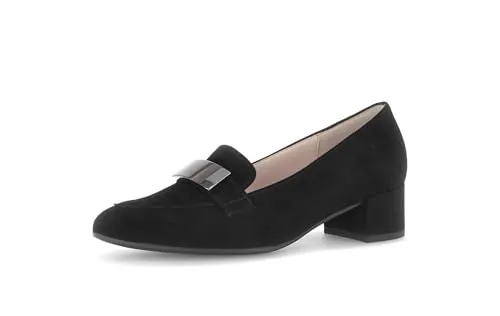 Gabor Damen Hochfront Pumps, Frauen Absatzschuhe,Ausgehschuhe,Abendschuhe,Court Shoes,stöckelschuhe,büro,schwarz(Altsilber),40.5 EU / 7 UK