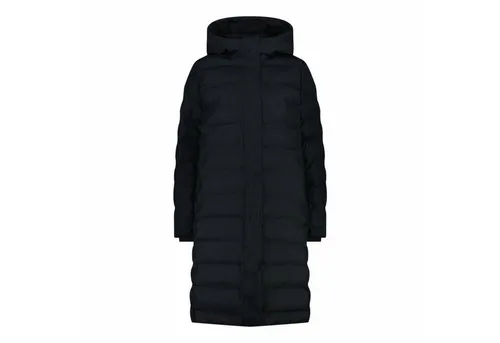 CMP Damen Hoodie Mantel XXL schwarz - Langer, wasserdichter Damenmantel mit atmungsaktiver Membran und warmer Wattierung - perfekt für kalte, nasse Wintertage.