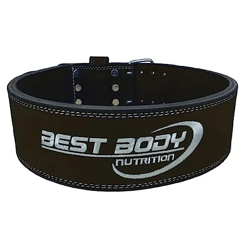 Best Body Nutrition Gürtel - Dreikampfgürtel M - Robuster Gürtel aus hochwertigem Leder, ideal für intensives Training. Extrem stabil und langlebig, verfügbar in den Größen S - XXL.