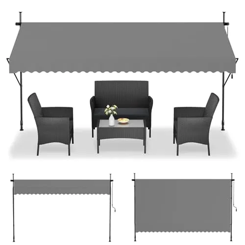 UISEBRT Klemmmarkise 300cm breit